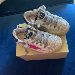 Toddler size 8 golden goose sneakers